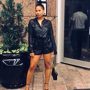 BCBG Maxazria black romper